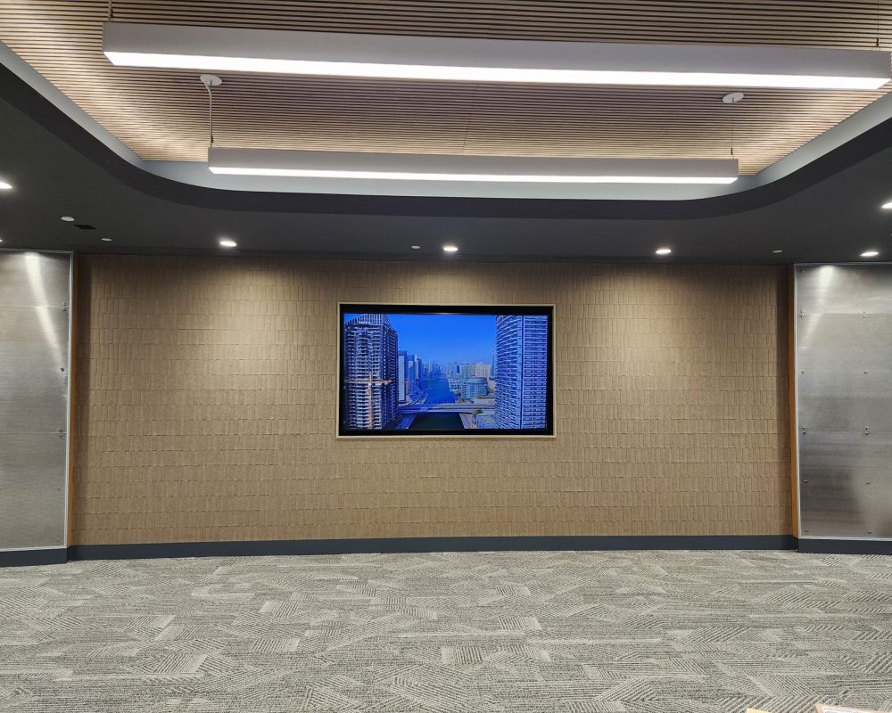 Ground floor Conference Center center acoustic wall