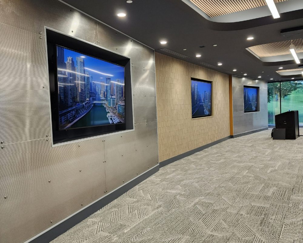 Ground floor Conference Center Media wall