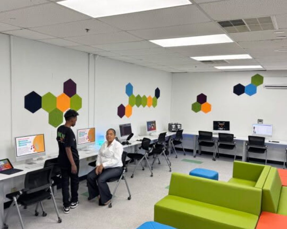 Live shot from coding classroom